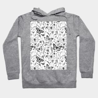 Wild flowers and butterflies 2 Hoodie